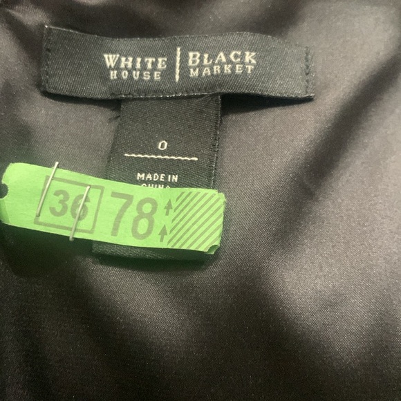 White House Black Market Red Rose Floral Satin Party Sun Dress Women's Size 0 - Picture 12 of 13